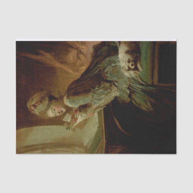 The Love Letter by Jean Honore Fragonard Tissue Paper (Front)