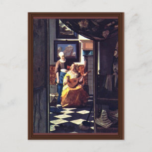 The Love Letter, By Johannes Vermeer Postcard