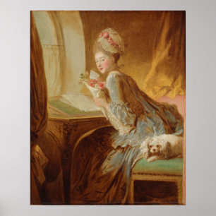 The Love Letter – Fragonard (c.1770s) Poster