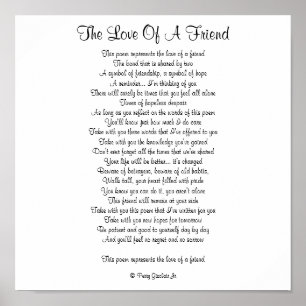 THE LOVE OF A FRIEND POSTER