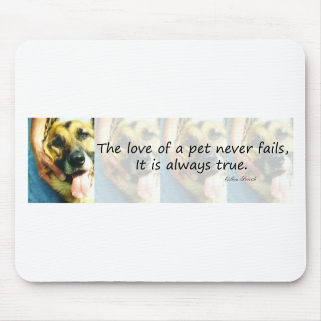 The Love of a Pet Mouse Mat (Front)