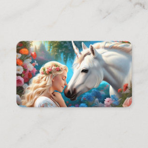 The Love of a Princess for Her Unicorn Bookmark Business Card