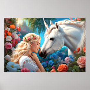 The Love of a Princess for Her Unicorn Poster