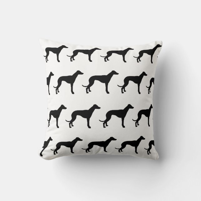 The Love of Greyhound Dogs Pillow (Front)