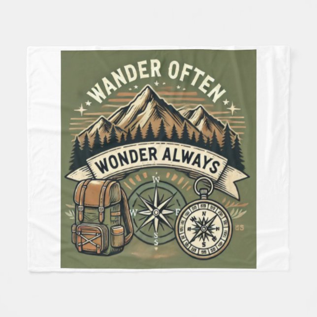 The Love of Nature Fleece Blanket (Front (Horizontal))