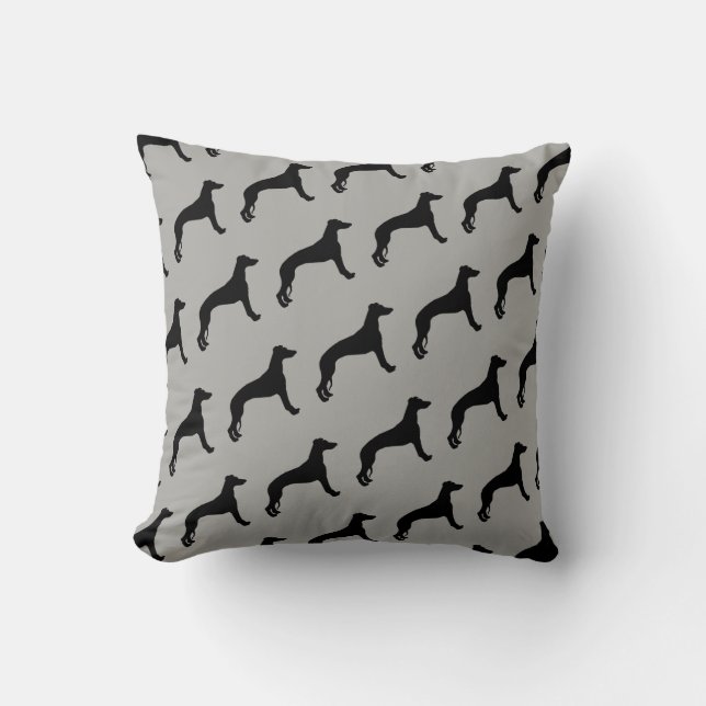 The Love of Whippets Pillow (Front)