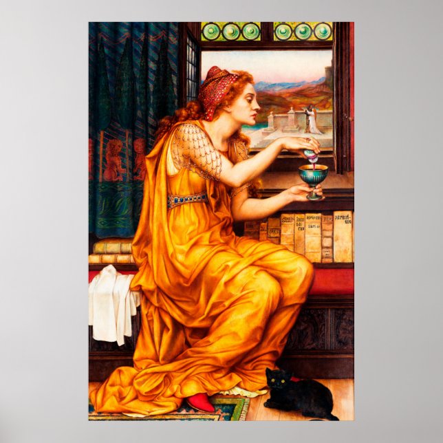 The Love Potion by Evelyn de Morgan Poster (Front)