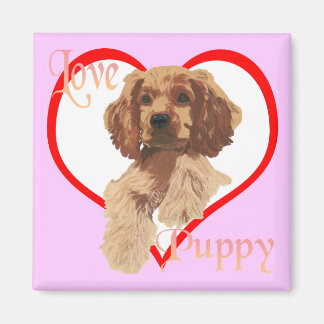 The Love Puppy Magnet