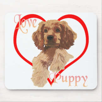 The Love Puppy Mouse Mat