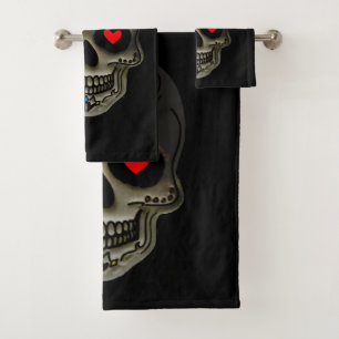 The Love Skull Bath Towel Set