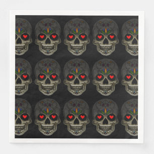 The Love Skull  Napkin