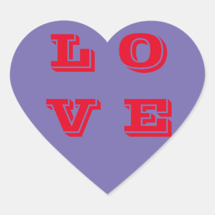 The Love sticker and labels