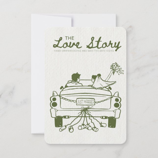 💍the love story invitation (Front)
