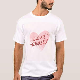 The love yourself t-shirt design