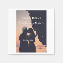 the lovely match couple wedding name date simple