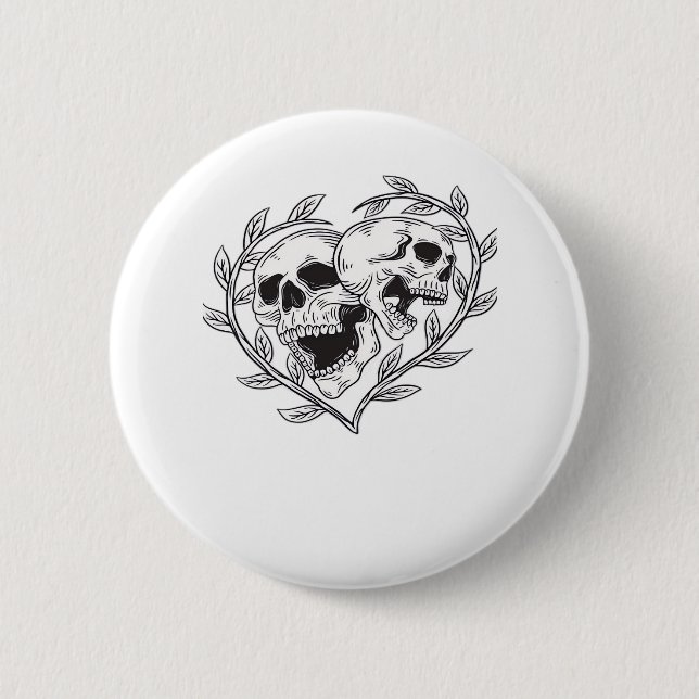The Lover Till Death Do Us  6 Cm Round Badge (Front)