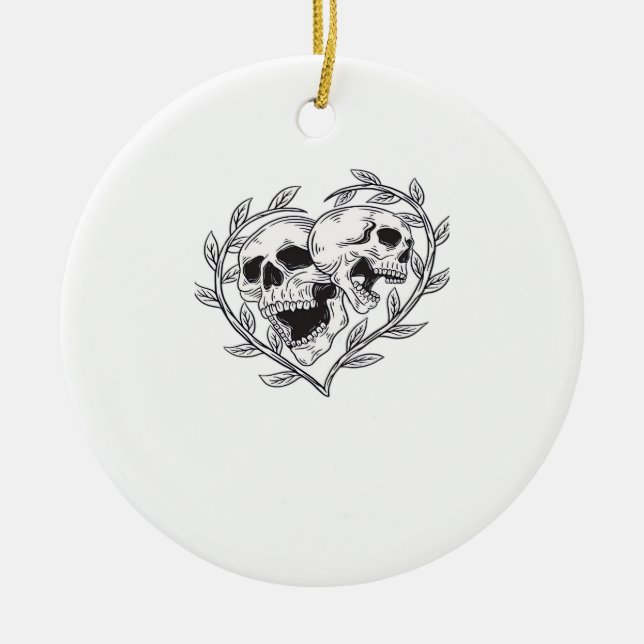 The Lover Till Death Do Us  Ceramic Tree Decoration (Front)