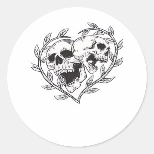 The Lover Till Death Do Us  Classic Round Sticker