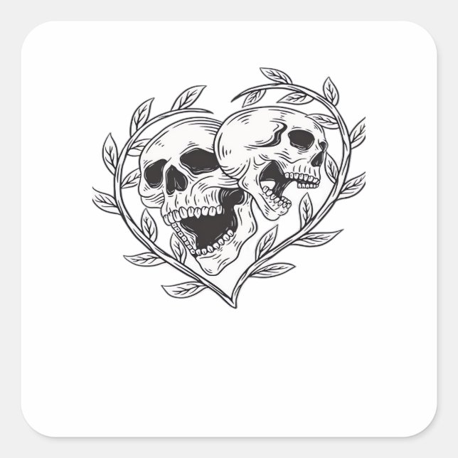 The Lover Till Death Do Us  Square Sticker (Front)