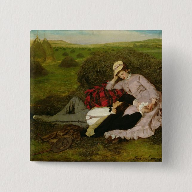 The Lovers, 1870 15 Cm Square Badge (Front)