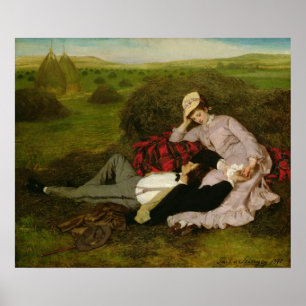 The Lovers, 1870 Poster