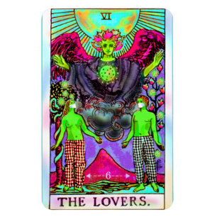 The Lovers Coronavirus Tarot Card Magnet
