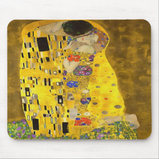 The Lovers Kiss Fine Art Acrylic Painting Mouse Mat