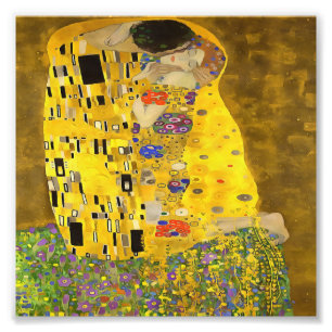 The Lovers Kiss Fine Art Acrylic Painting Photo Print