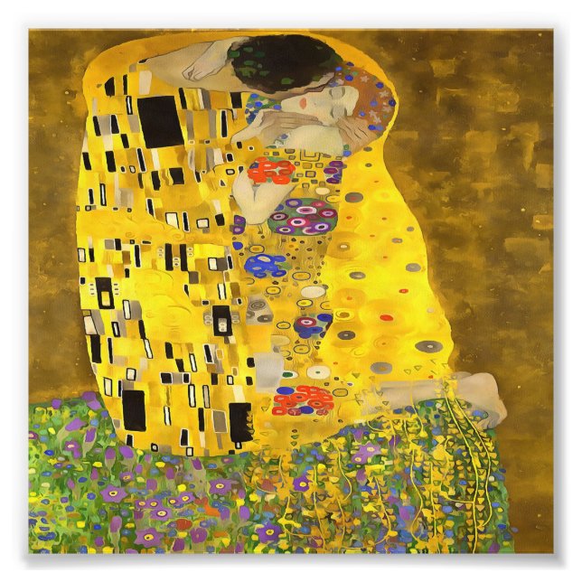 The Lovers Kiss Fine Art Acrylic Painting Photo Print (Front)