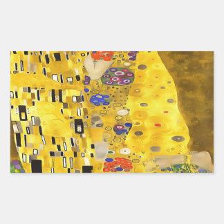 The Lovers Kiss Fine Art Acrylic Painting Rectangular Sticker