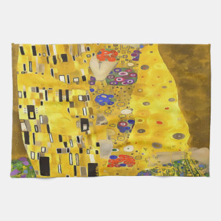The Lovers Kiss Fine Art Acrylic Painting Tea Towel
