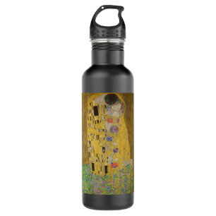 The Lovers Kissing Embrace by Gustav Klimt 710 Ml Water Bottle