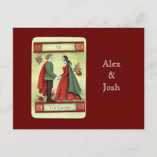 "The Lovers" tarot card