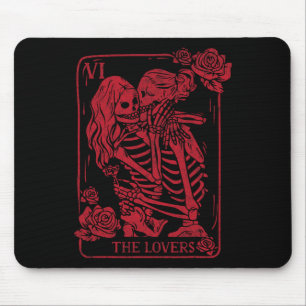 The Lovers Tarot Card Kissing Lesbian Soul Sisters Mouse Mat