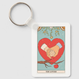 The Lovers tarot card modern Major Arcana  Key Ring