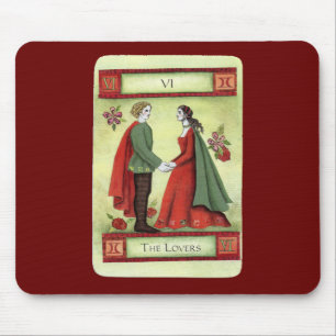 "The Lovers" tarot card Mouse Mat