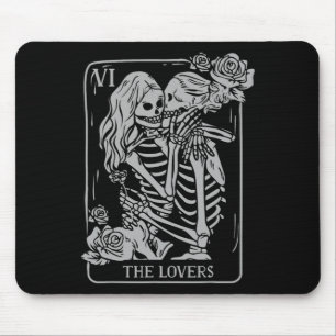 The Lovers Tarot Card Occult Goth Kissing Lesbian Mouse Mat