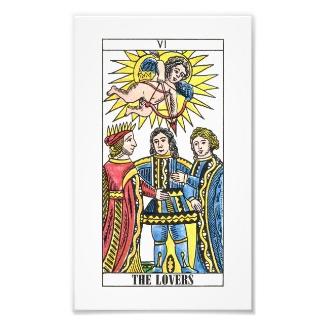 The Lovers Tarot Card Photo Print (Front)