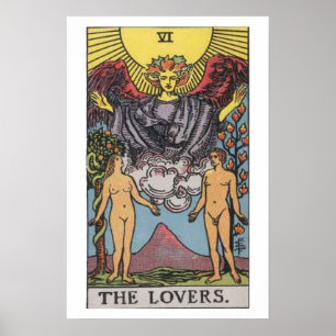 The Lovers Tarot Card Poster