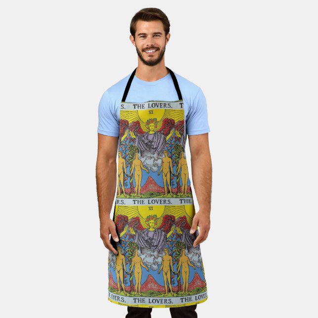 The Lovers Tarot Card Tarots Reading Apron (Worn)