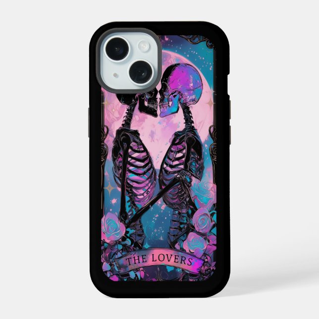 The Lovers Tarot Card Witchy Vibes iPhone case (Back)