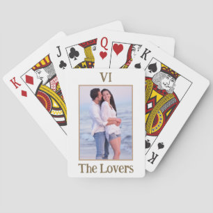 The Lovers Tarot Mockup Couple Name And Photo Playing Cards
