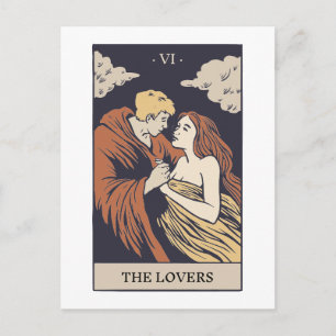 The Lovers Tarot Postcard
