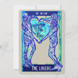 The Lovers Tarot: Save the Date Invitation