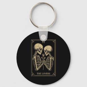 The Lovers Tarot Skeleton Outfit Gothic Romance So Key Ring