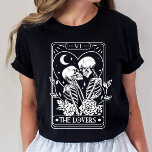 The Lovers Tarot Skeleton Valentine T-Shirt