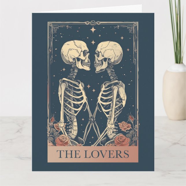 The Lovers Tarot Thank You Card (Front)
