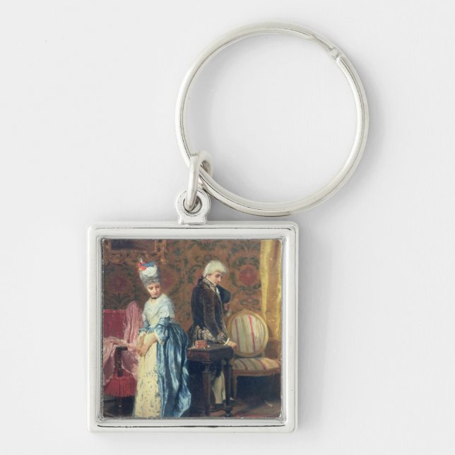 The Lovers' Tiff, 1872 (oil on panel) Key Ring (Front)