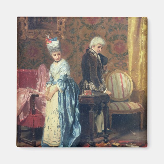 The Lovers' Tiff, 1872 (oil on panel) Magnet (Front)