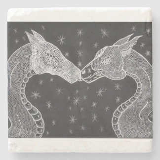 The Lovers ( Two Dragons ) Coster Stone Coaster